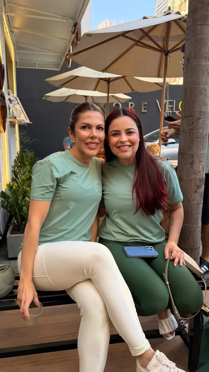 Duas participantes do ConeCare em Movimento durante o encontro